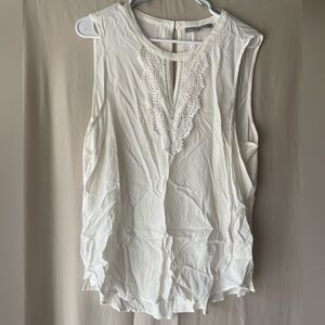 Daniel Rainn Cream Bib Collar Blouse
